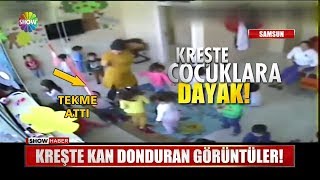 Kreşte kan donduran görüntüler! Resimi