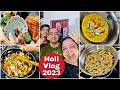 Happy holi vlog 2023  3 days compiled  namak paare colourful chiile healthy salad vlogs  pv40
