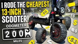 I Rode The CHEAPEST 13 Inch Electric Scooter for 200 Miles! (Brutally Honest Review)