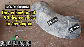 HOW TO CUT 20 DEGREE ELBOW FROM 90 DEGREE@bhamzkievlog5624