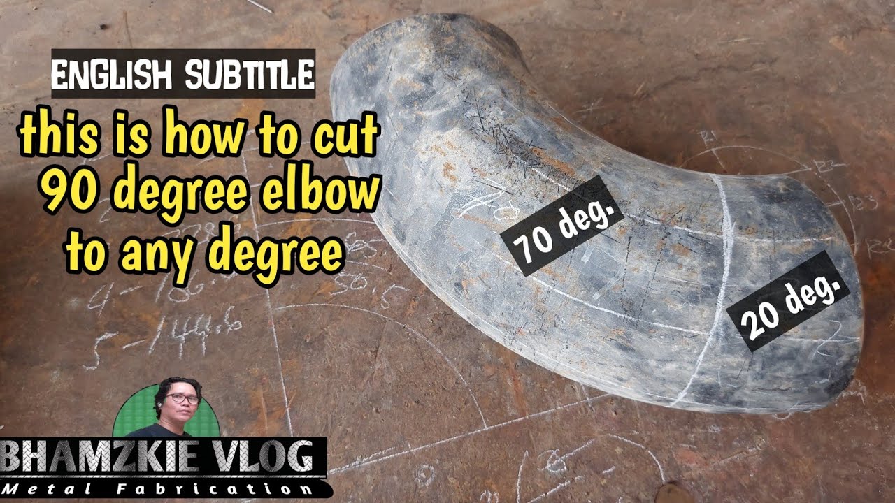 How To Cut 20 Degree Elbow From 90 Degree@Bhamzkie Vlog