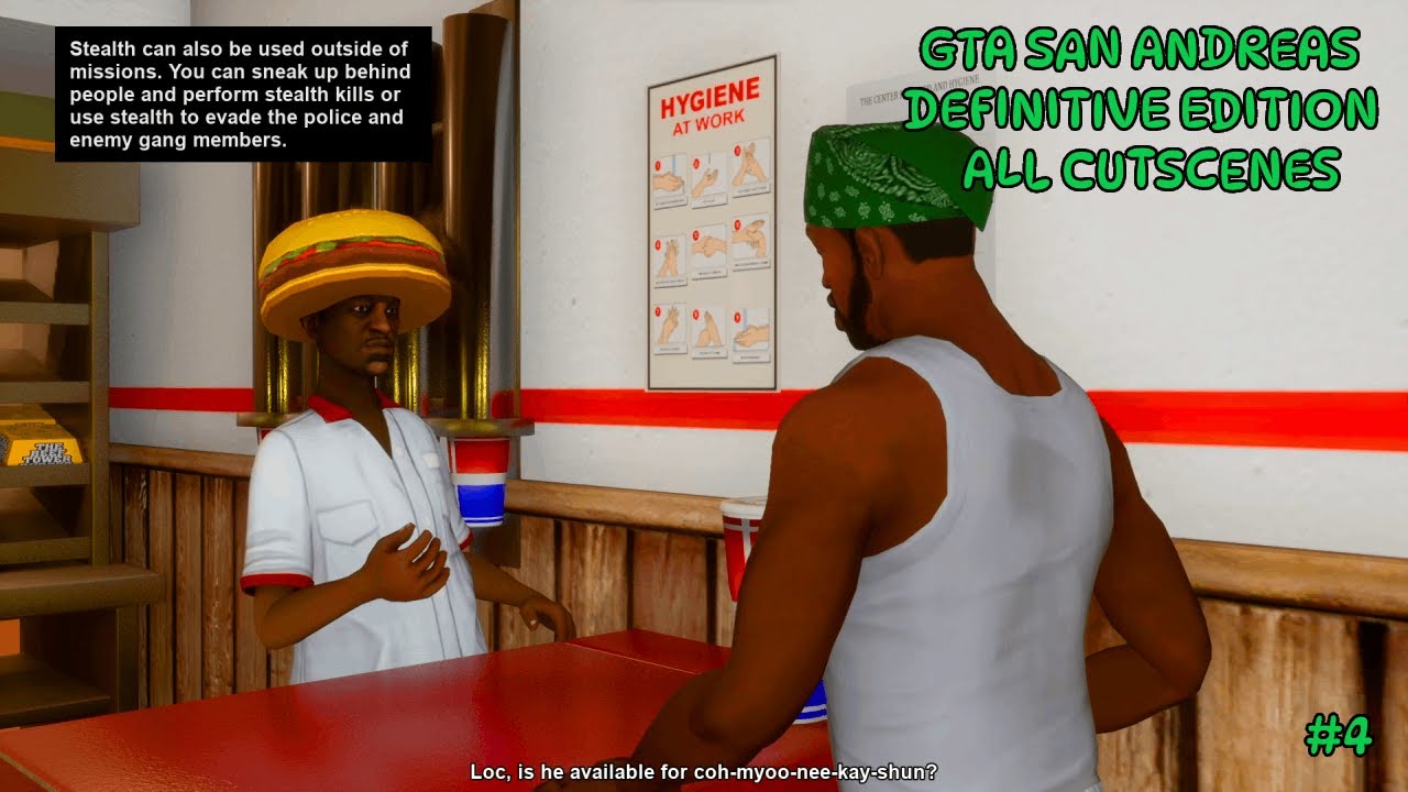 Grand Theft Auto San Andreas Definitive Edition All Cutscenes ...