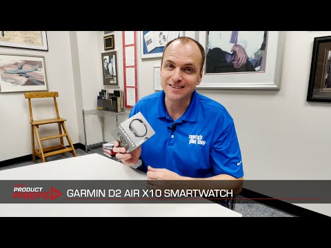 Garmin D2 Air X10 Smartwatch for pilots - hands-on demo (GPS, pulse ox, voice assistant)