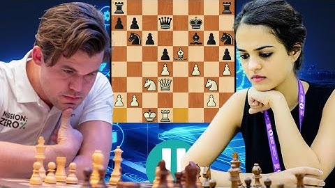 Magnus Carlsen vs Tania Sachdev chess game 36