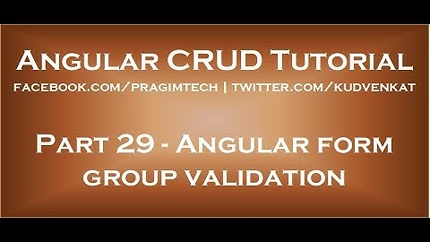 Validatie van hoekige vormgroepen