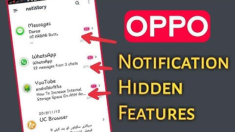 OPPO Notification Recovery & Auto Save Amazing Features