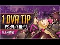 1 D.VA TIP for EVERY HERO ft. Emongg