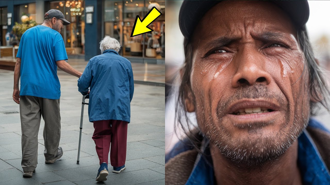 Бездомный мужчина помог пожилой женщине! А взамен получил нечто ...