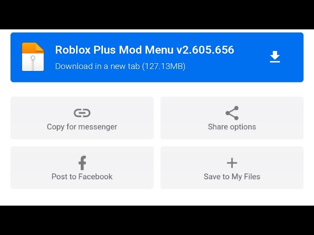 ROBLOX ROBUX INFINITO DOWNLOAD MEDIAFIRE v2.605.660 APK