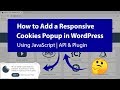 [हिंदी] How to Add a Cookies Popup in Website Using JavaScript  API and Plugin