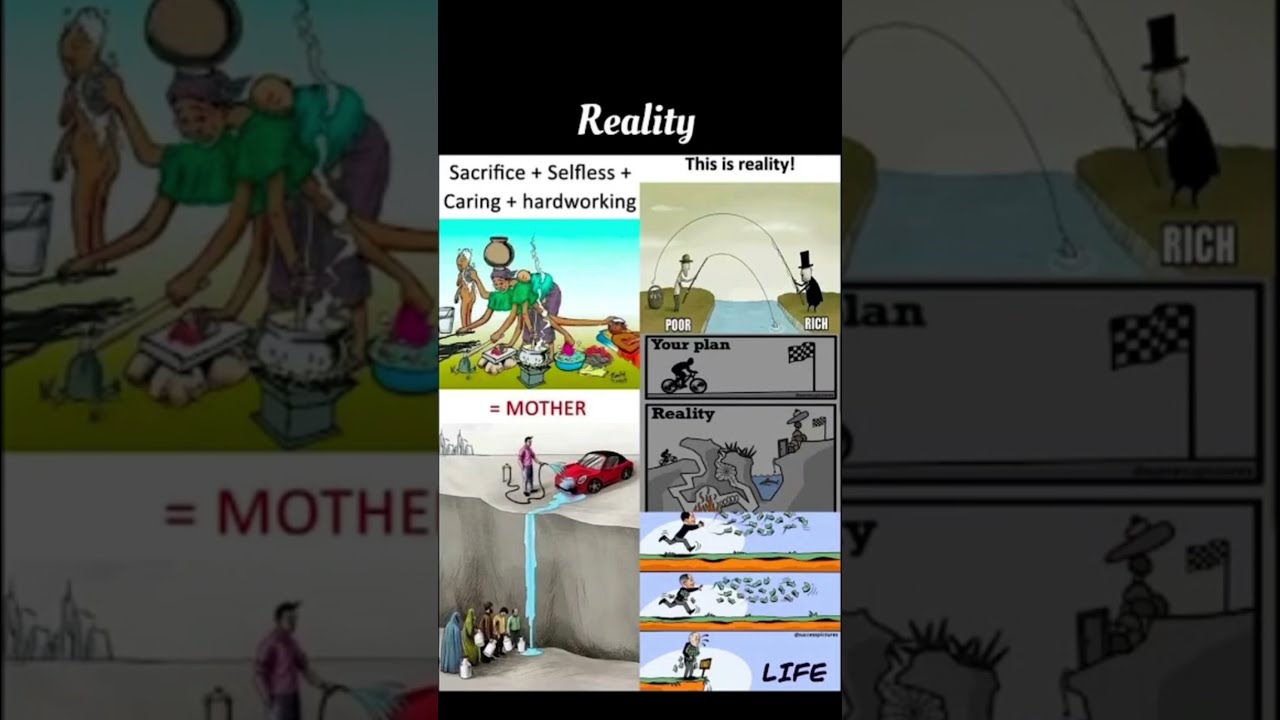 This Image Contains Four Different Visual Metaphors About Life Sacrifice And Reality 