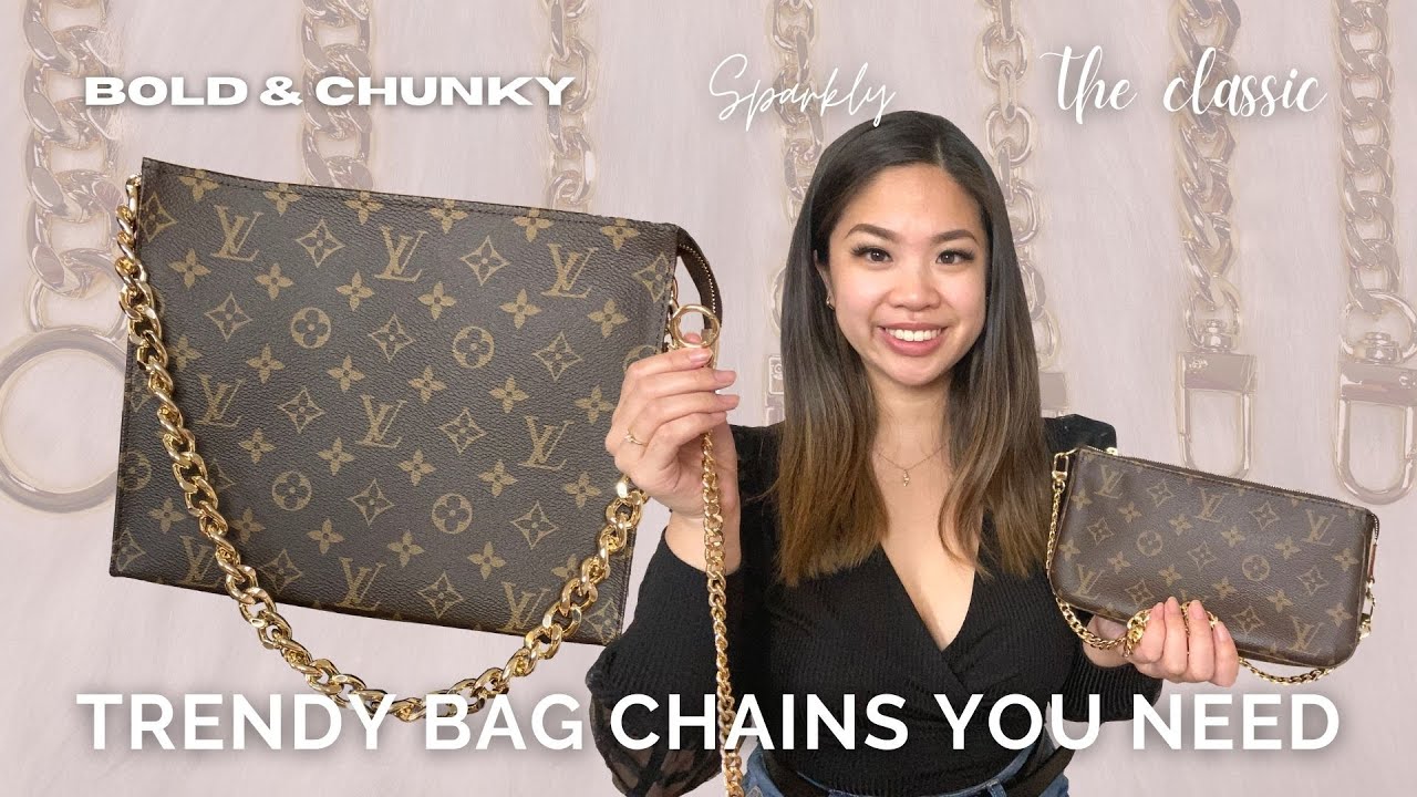 Trendy chains you NEED for your bags, Louis Vuitton, Burberry, Ted Baker