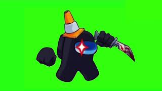 Black Impostor Running Green Screen