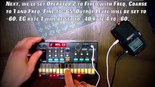 Video thumbnail of "Korg Volca FM Programming Presets: Horn"