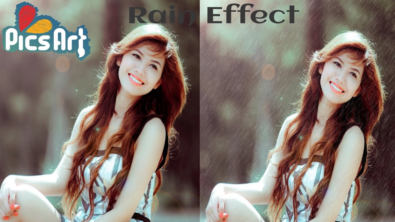 Ran Effect Tutorial PICSART:: Rain Effect Tutorial - YouTube