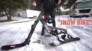 THE SNOWGO 'SNOW BIKE' TEST & REVIEW!