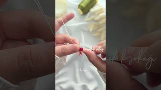 Kiraz Boncuklu Mekik Oyası Modeli I