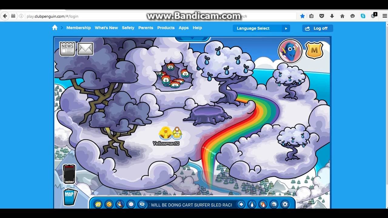 Club Penguin Cloud Forest Fun!