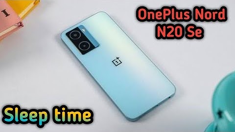 How To Change Screen Lock Time Setting In Oneplus Nord N20 Se, Sleep Time Setting