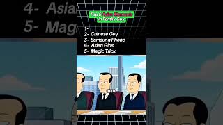 Ranking Craziest Asian Moments in Family Guy (Part 3) #ranked #familyguy #comedy #shorts