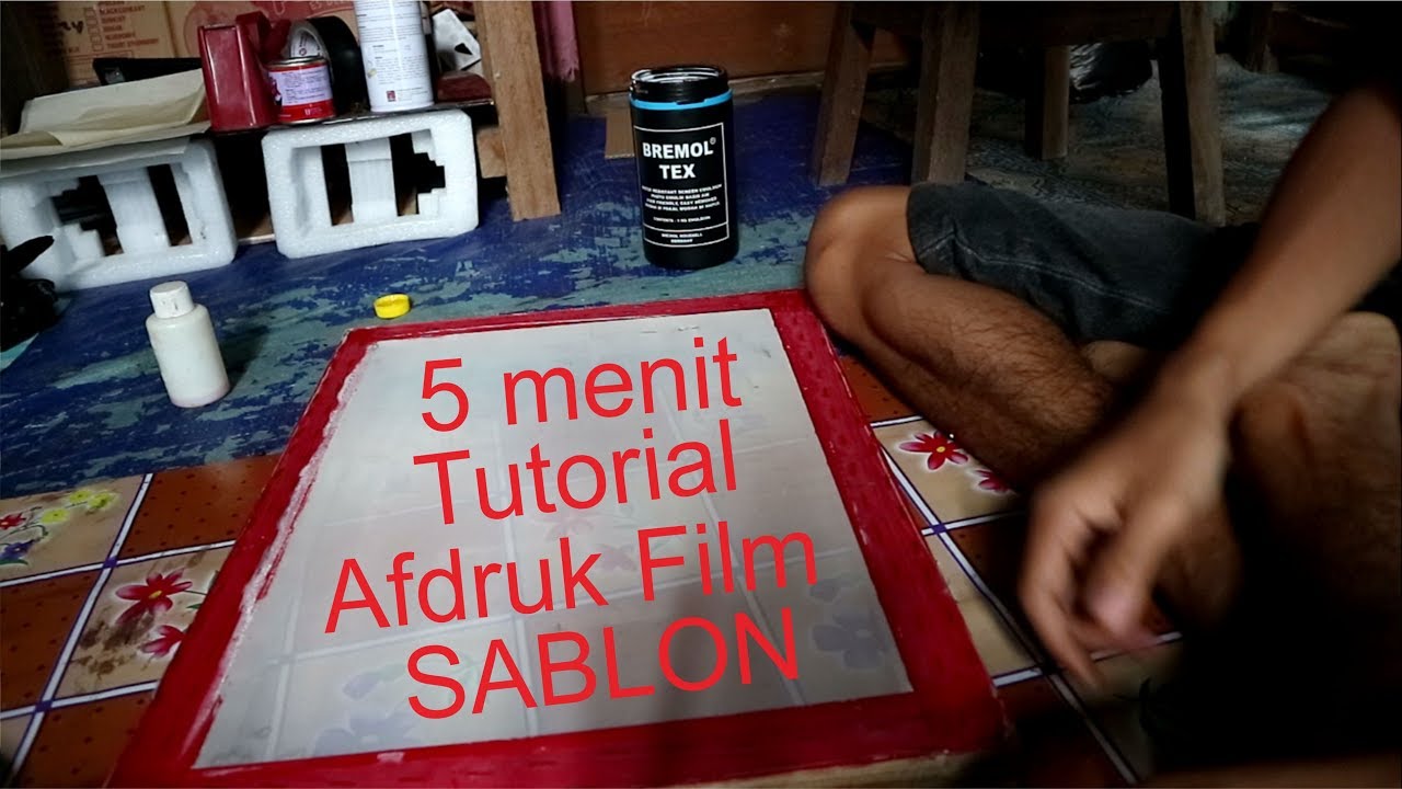 Cuma 5 menit Tutorial afdruk  film  sablon  YouTube