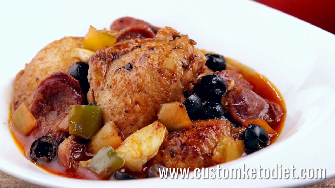 Keto Chicken and Chorizo Stew / weight loss / diet YouTube