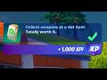 Fortnite - Collect weapons at hot spot - Chapter 4 Season 5