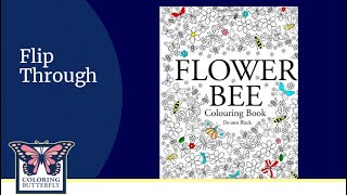 De-Ann Black-Flower Bee-Colouring Book