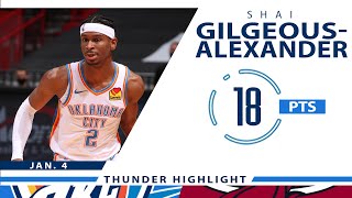 Shai Gilgeous-Alexander&#39;s Full Highlights: 18 PTS vs Heat | 2020-21 Season - 1.4.21