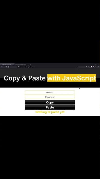 Copy & Paste with JavaScript - HTML | CSS  | JS  (Full Video - https://youtu.be/troD_emU5So)