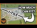 How Much Can Fit in 1 Tile? - Cities: Skylines CHALLENGE