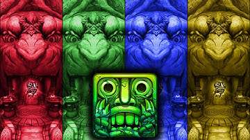 Temple Run 2 Lost Jungle Multi Color Gameplay - Red Vs Green Vs Blue Vs Yellow - Endless Run