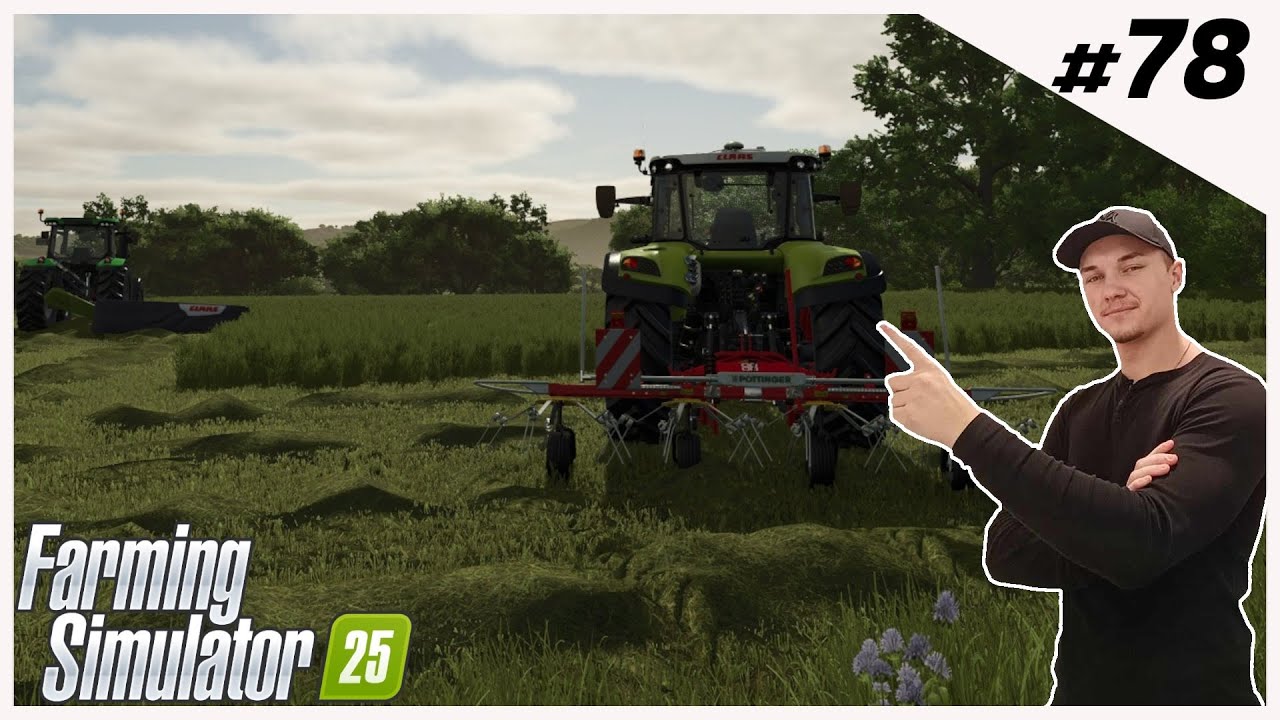 Sianokosy na spokojnie | FS25 | W Spadku Po Dziadku #78 | koszeni, przetrząsanie & zgrabianie