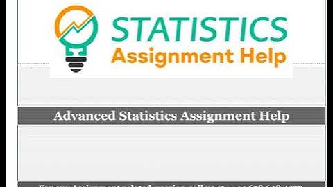 Advanced Statistics Assignment Help