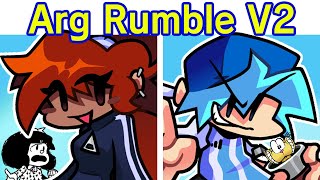 Friday Night Funkin&#39; VS ARG RUMBLE V2 | Lunes a la Madrugada Re Manija | BF/GF Argentina (FNF Mod)