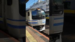 E217系Y129編成·Y28編成(快速逗子行き)錦糸町駅発車