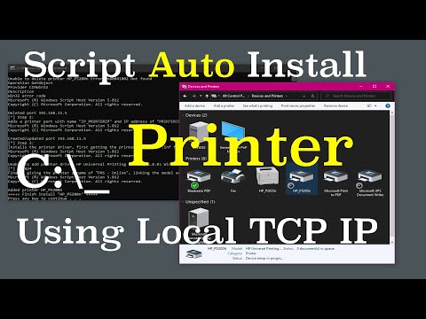 Script Autoinstall Printer using Local TCP IP