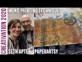 Seth Apter Demo at Creativation 2020 - monoprinting techniques art PaperArtsy booth