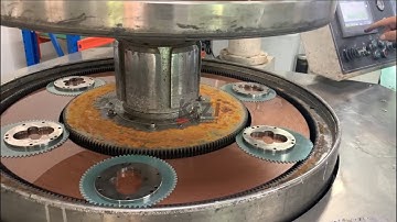 Stainless steel pump body side plate double-sided lapping and polishing