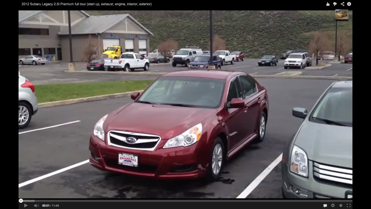 2012 Subaru Legacy 2 5i Premium Full Tour Start Up Exhaust Engine Interior Exterior