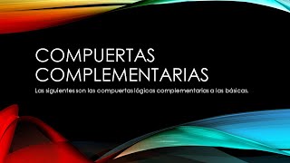 Compuertas complementarias