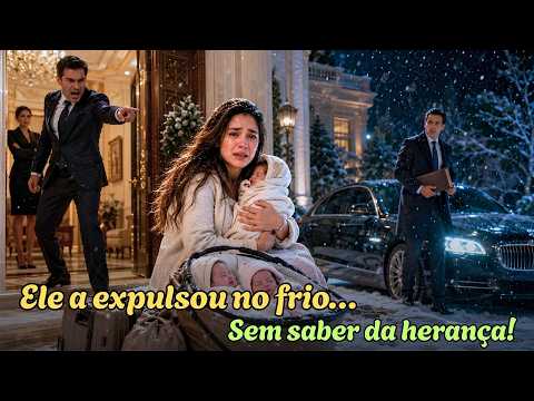 Ele expulsou a esposa e os três bebês na neve… sem saber que ela herdara US$ 500 milhões
