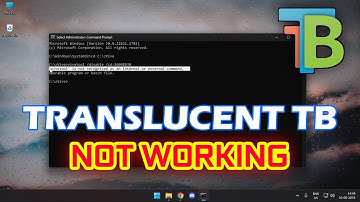 Transparent Taskbar Fix for Vivetools not Recognized
