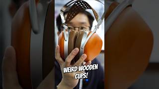 HiFiMan's flagship closed back headphones have some weird wooden cups... #headphones #audiophile