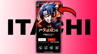 Easy But Awesome Itachi HomeScreen Setup ⚡ HyperOS 2 Latest Themes 🚀 Itachi Uchiha Full Setup 2025 screenshot 4