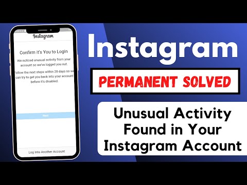 unusual Activity Found in Your Instagram Account | Permanent Solved