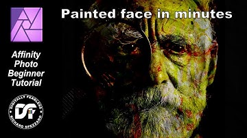 Painted face in minutes, Affinity Photo beginner tutorial