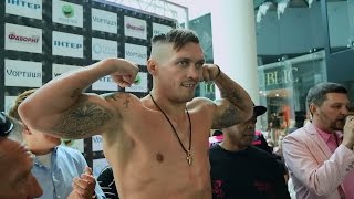 УСИК - МЮЛЛЕР. USYK - MULLER. Weighting. Взвешивание.