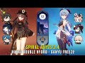 C1 Hutao Double Hydro and C0 Ganyu Freeze - Genshin Impact Abyss 3.4 - Floor 12 9 Stars