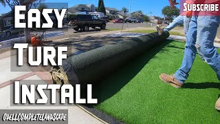 Front Yard Remodel 5 : How to install Artificial Turf Step by Step Guide